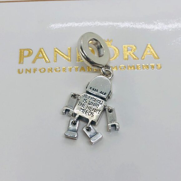 🌞📖Pandora Bestie Bot Robot Dangle Charm - Picture 2 of 3